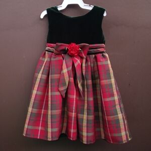 Youngland Velvet Plated Dress Sz 3T